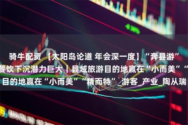 骑牛配资 【太阳岛论道 年会深一度】“奔县游”带火县域旅游，民宿、餐饮下沉潜力巨大｜县域旅游目的地赢在“小而美”“精而特”_游客_产业_陶从瑞